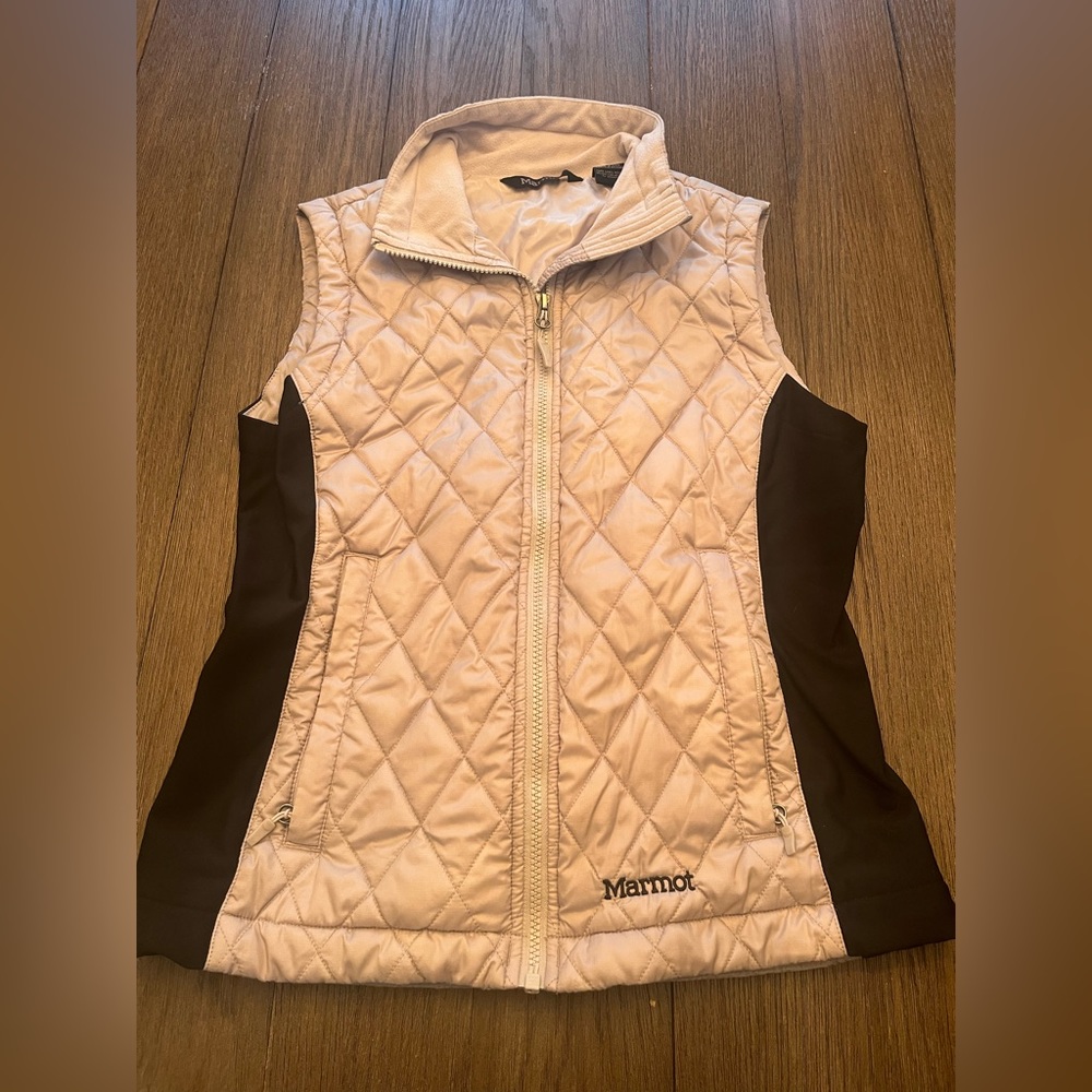 Gray and Black Marmot Vest